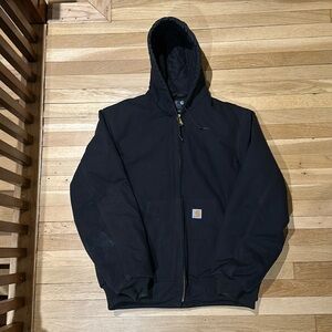 Carhartt - Large Tall - Black - Insulated Duck Winter Jacket EUC